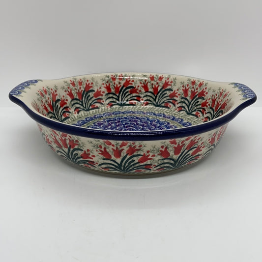 Baker ~ Round w/ Handles ~ 8 inch ~ 1437X ~ T3!