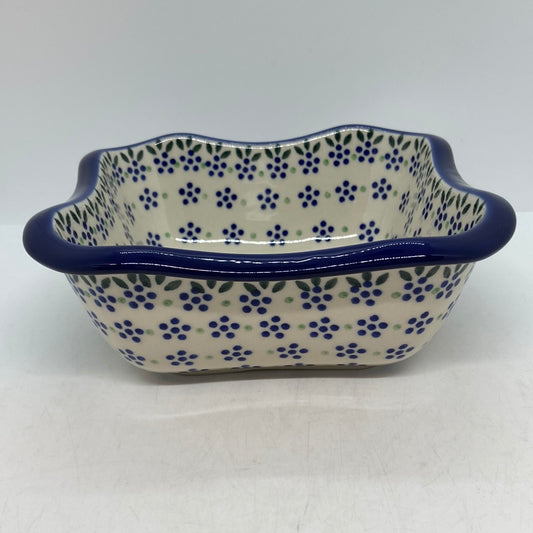 Square Bowl ~ Scalloped Edge ~ 6.5 inch ~ 0395X - T1