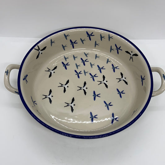 Baker ~ Round w/ Handles ~ 9 inch ~ U4832
