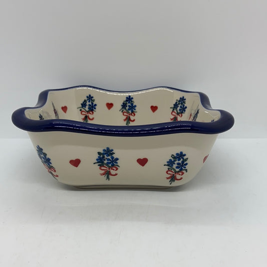 Square Bowl ~ Scalloped Edge ~ 6.5 inch ~ 1540X