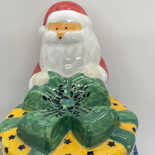 Load image into Gallery viewer, Second Quality Santa Canister with Trees