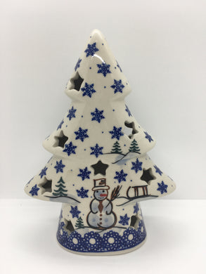 A282 Christmas Tree Small with star holes - Snowman D33