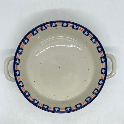 Baker ~ Round w/ Handles ~ 8 inch ~ 0254X - T1!