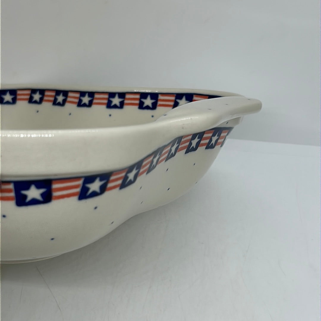Bowl ~ Square w/ Handles ~ 0254- T1!