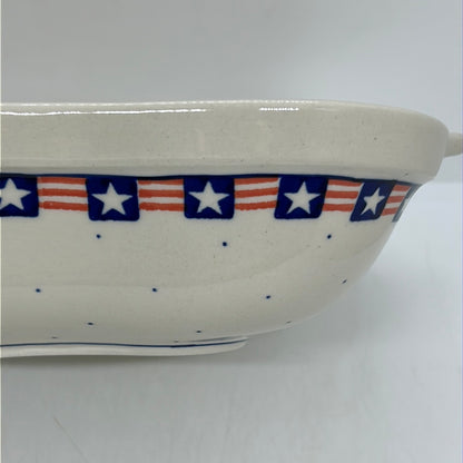 Bowl ~ Square w/ Handles ~ 0254- T1!