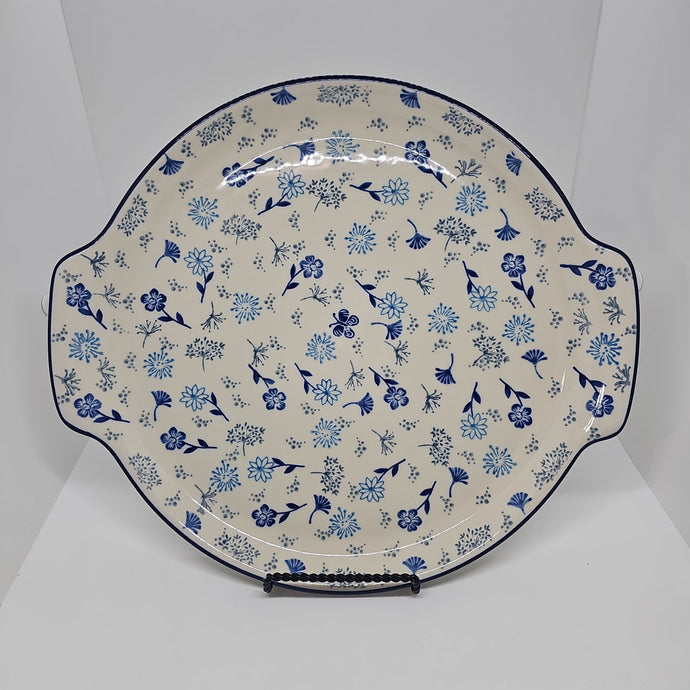 Platter ~ Round w/ Handles ~ 11.75 inch - 2885X - T3!