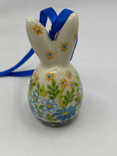 Load image into Gallery viewer, Egg Bunny Tree Ornament - Daisy Flowers