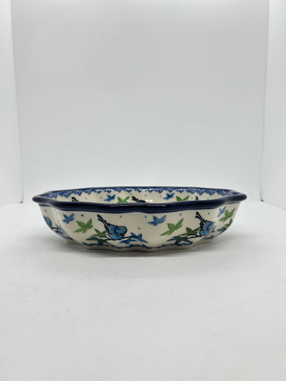 Bowl ~ Oval Fluted ~ 6 x 7.5 inch ~ 3235X ~ T4!