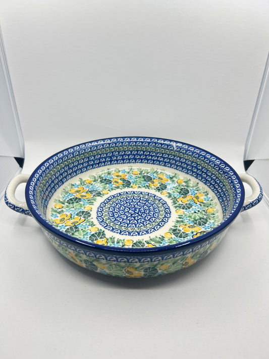 Baker ~ Round w/ Handles ~ 10 inch ~ U5106 ~ U3!