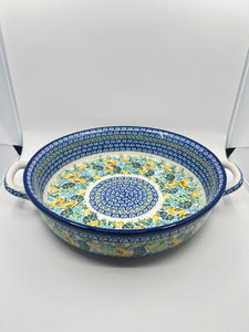 Baker ~ Round w/ Handles ~ 10 inch ~ U5106 ~ U3!
