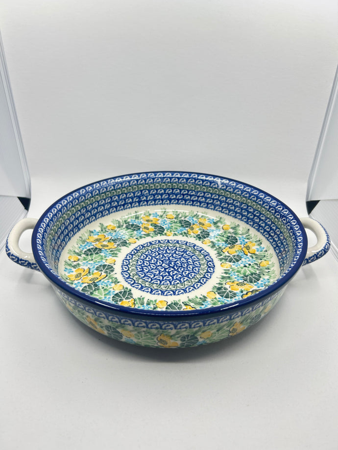Baker ~ Round w/ Handles ~ 10 inch ~ U5106 ~ U3!