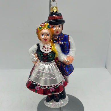 Krakowiacy Couple Polish Ornament