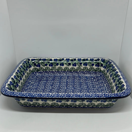 854 ~ Baker ~ Rectangular w/Rim ~ Lasagna ~ 11.25" x 13.75" ~ 1413X - T3*