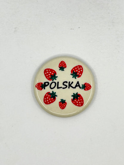 Polska Fridge Magnet - Strawberries