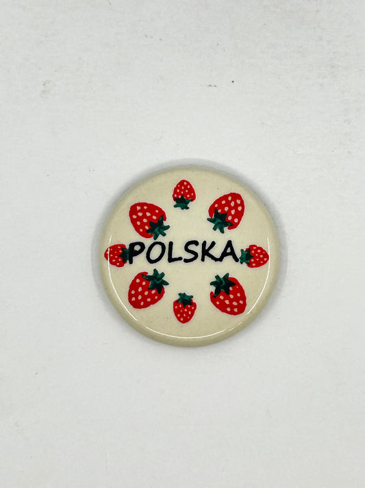 Polska Fridge Magnet - Strawberries