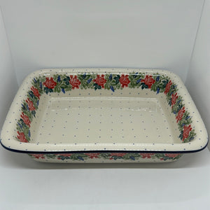 854 ~ Baker ~ Rectangular w/Rim ~ Lasagna ~ 11.25" x 13.75" ~ 1958X ~ T4!