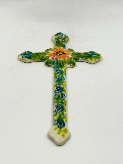 Narrow Kalich Cross - Salmon Flower w Green