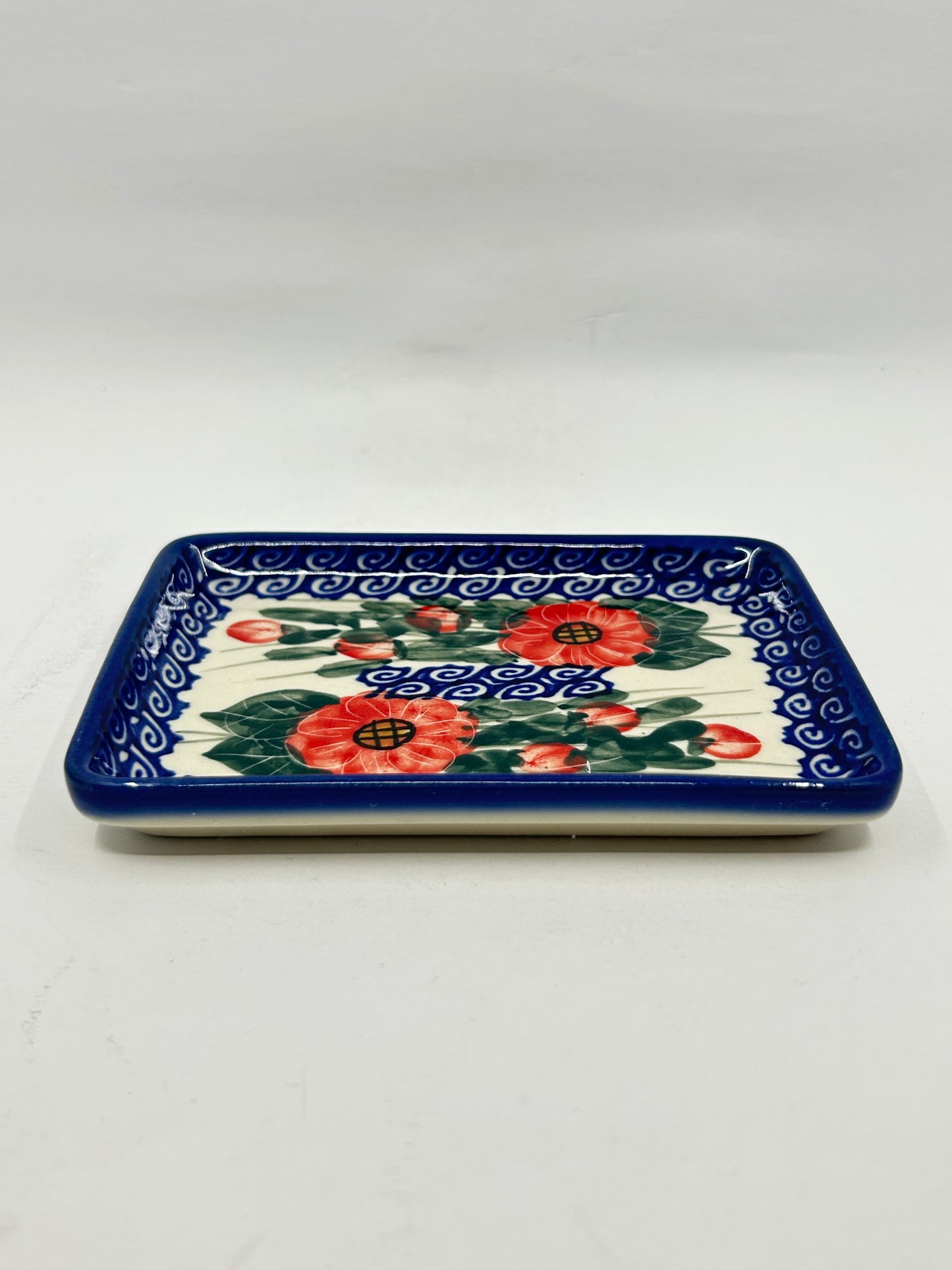Flat Soap Dish with Rim - D15