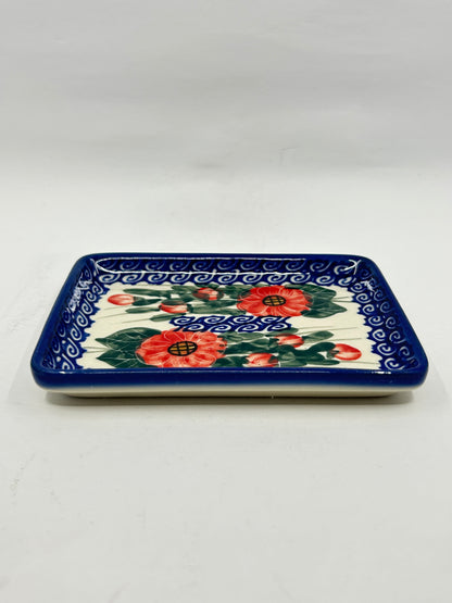 Flat Soap Dish with Rim - D15