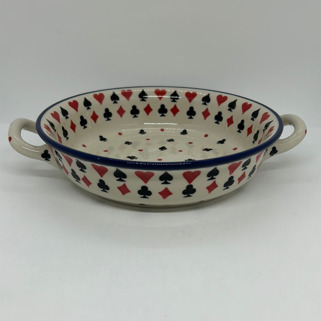 Baker ~ Round w/ Handles ~ 8 inch ~ 2756X - T3!