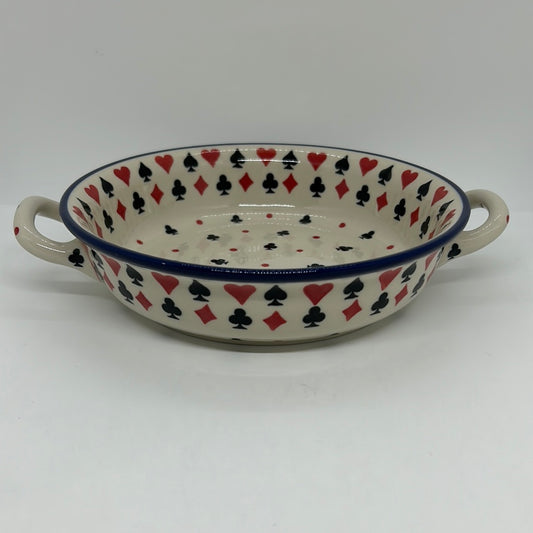 Baker ~ Round w/ Handles ~ 8 inch ~ 2756X - T3!