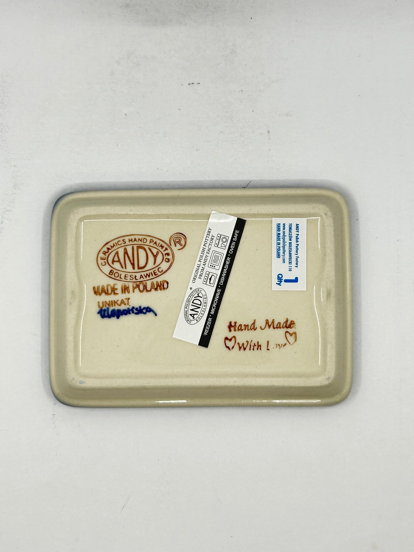 Flat Soap Dish with Rim - D88