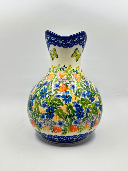 0210 Juice Pitcher - Green Butterfly - A1