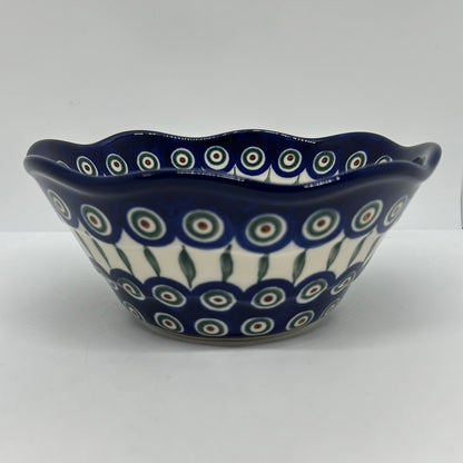 691 ~ Bowl ~ Wavy Edge ~ Small ~ 8" ~ 0054X ~ T3!