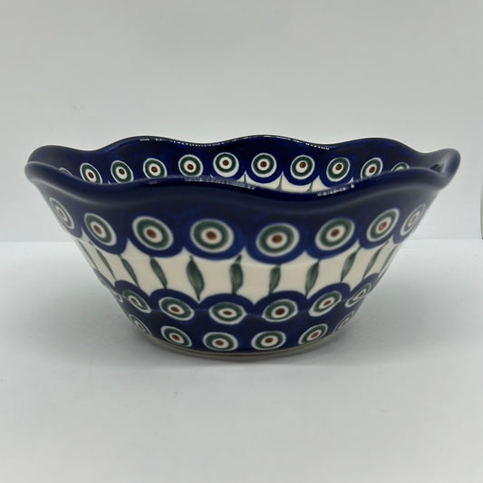 691 ~ Bowl ~ Wavy Edge ~ Small ~ 8" ~ 0054X ~ T3!