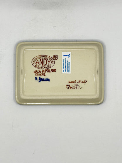 Flat Soap Dish with Rim - D15