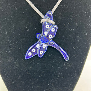 Polka Dot Dragonfly Necklace #1