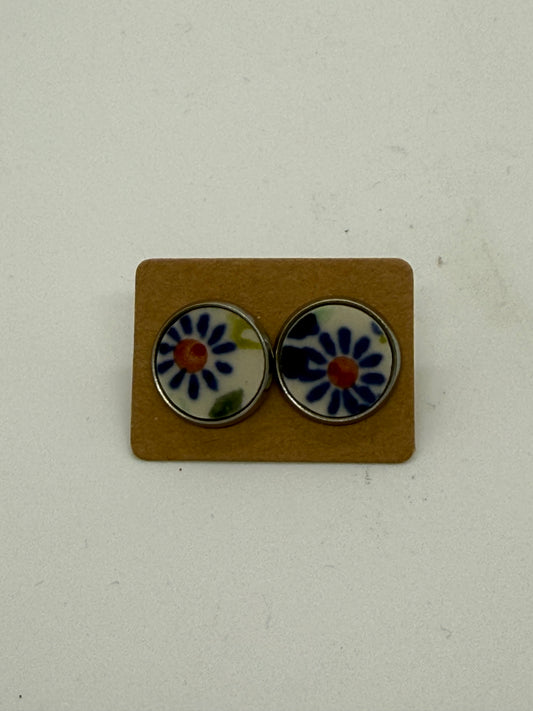 Sylvia Stud Floral Earrings