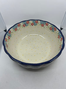 013 ~ Wavy Large Salad Bowl ~ 10.5" ~ 2413X - T4!