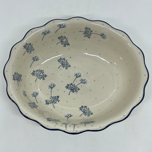 Scalloped Oval Baker ~ 9 inch ~ 2812X - T3!