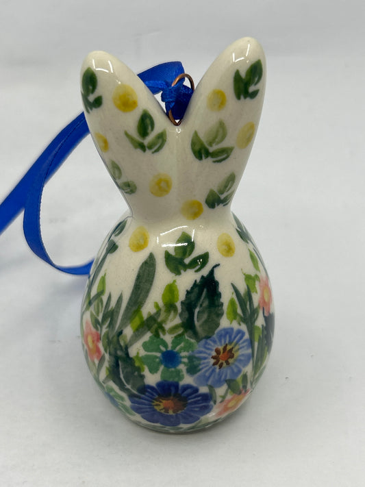 Egg Bunny Tree Ornament - Field of Flowers