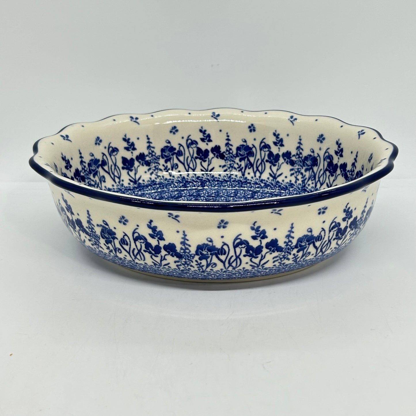 Scalloped Oval Baker ~ 9 inch ~ 2914X - T4!
