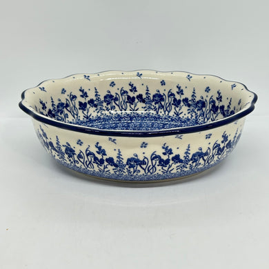 Scalloped Oval Baker ~ 9 inch ~ 2914X - T4!