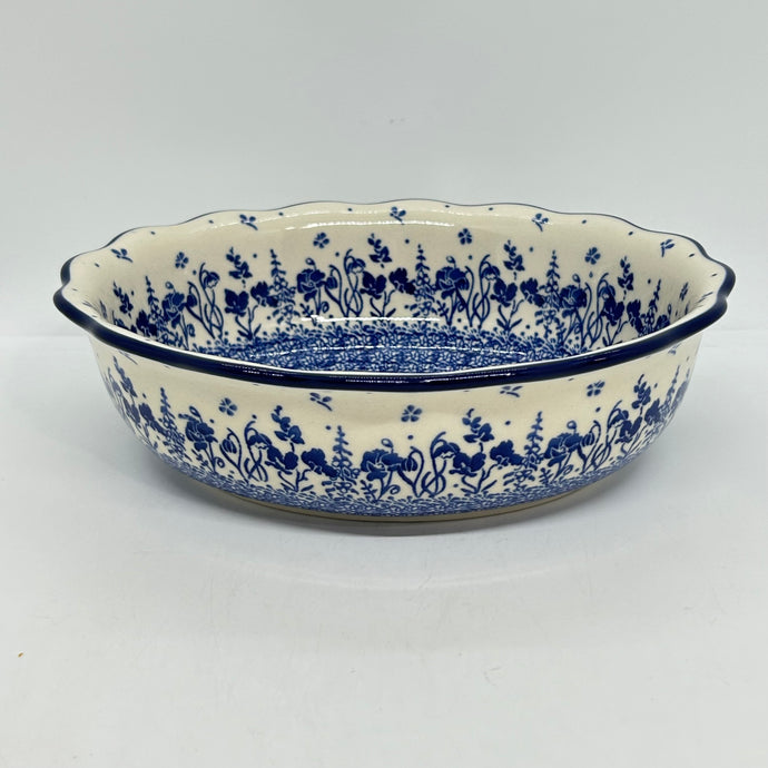 Scalloped Oval Baker ~ 9 inch ~ 2914X - T4!