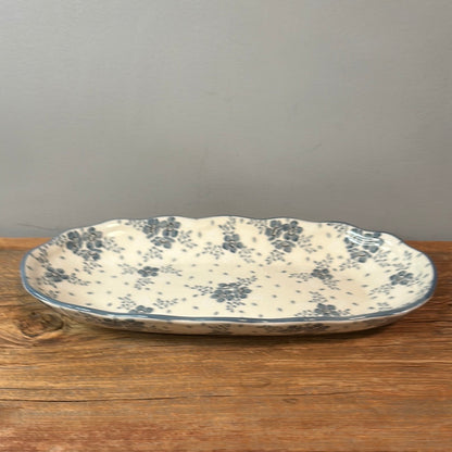 Tray ~ Scalloped Oval ~ 6.25 x 12.5 inch ~ 2374* - T3!