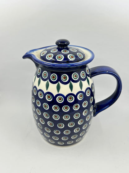 A291 Large Pitcher w Lid - D43