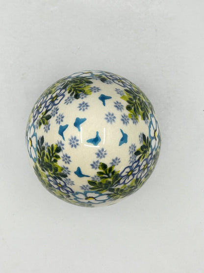 0603 Large Egg - Blue and White - U