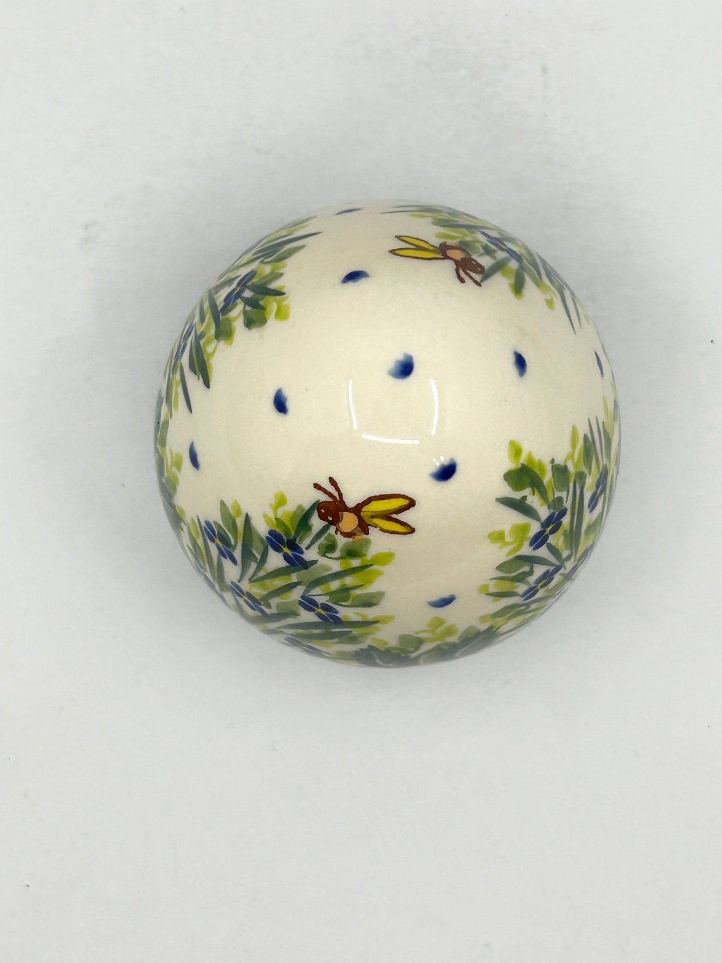 0603 Large Egg - Bubble Bee on Flower - A1