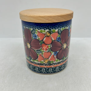 Round Covered Container ~ 4" ~ A-F
