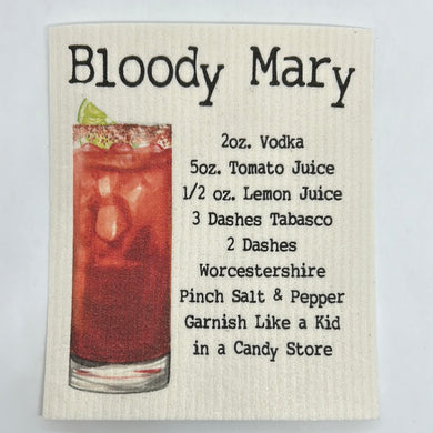 Bloody Mary Swedish Dishcloth