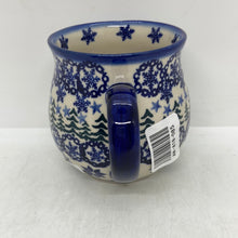 Load image into Gallery viewer, A10 Bubble Mug Pines and Snowflakes - D85