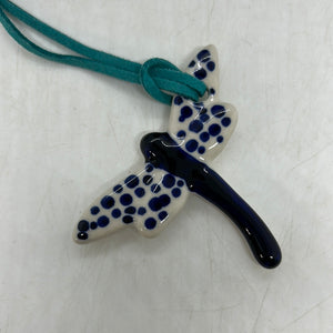 Polka Dot Dragonfly Necklace #3