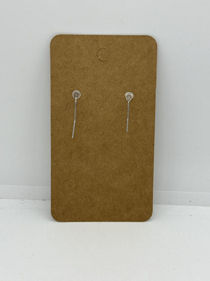 Sylvia Square Pink Open Back Earrings