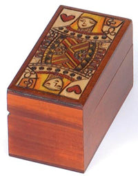 Queen of Hearts Playing Card Box