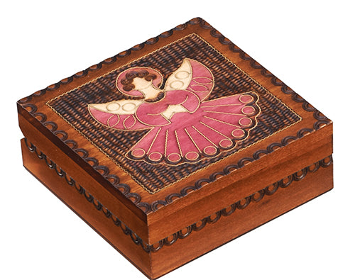 Square Angel Linden Wood Box