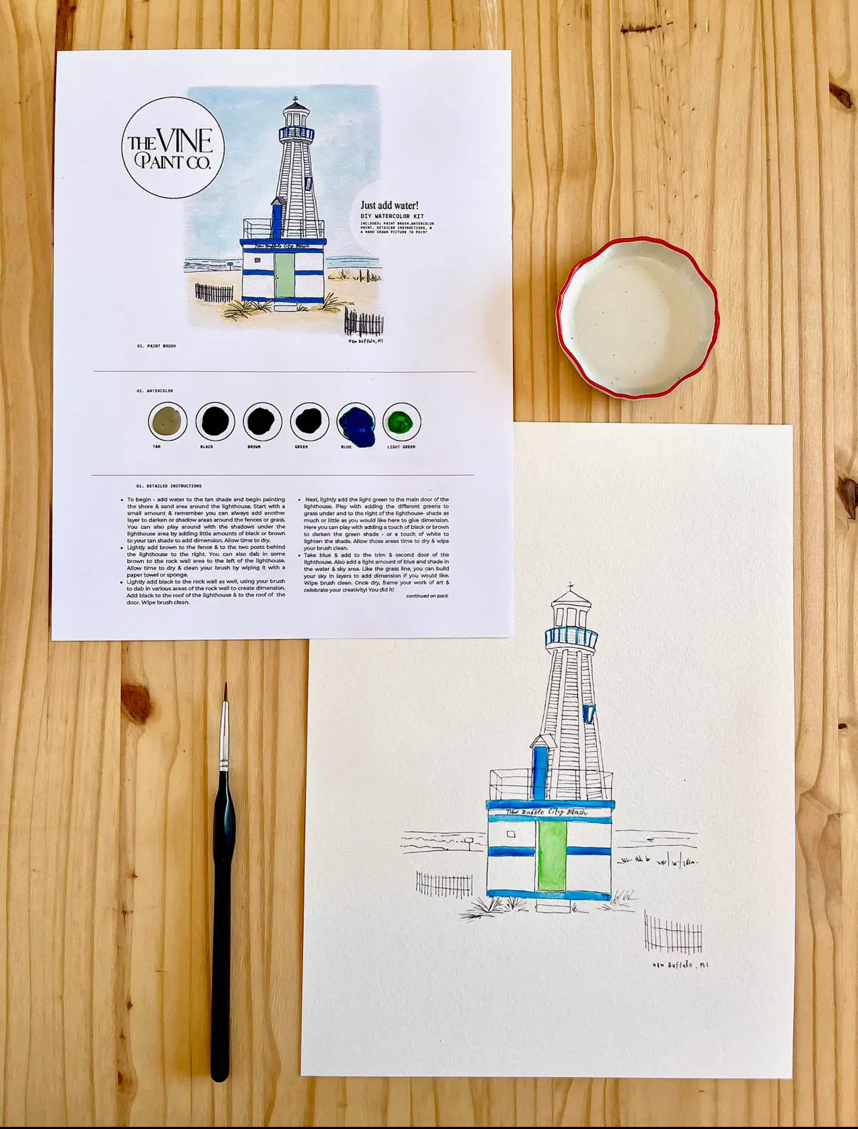 Michigan Lighthouse New Buffalo DIY Kit